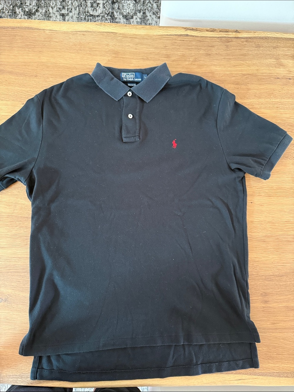 Polo by Ralph Lauren Black Polo with Red Pony Logo